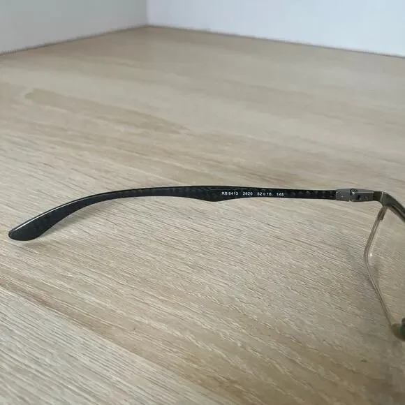 Ray-Ban RB8413 2620 Gunmetal Carbon Fiber Black Eyeglasses Frames Only 52-18-145